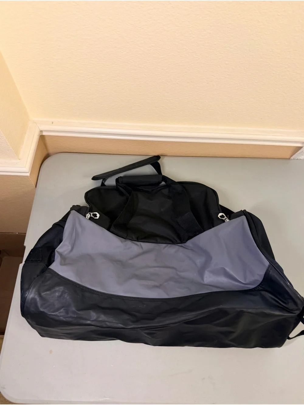 Adidas Black and Gray Men’s Duffel Bag